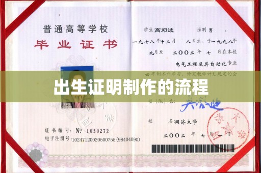 日照出生证明制作的流程