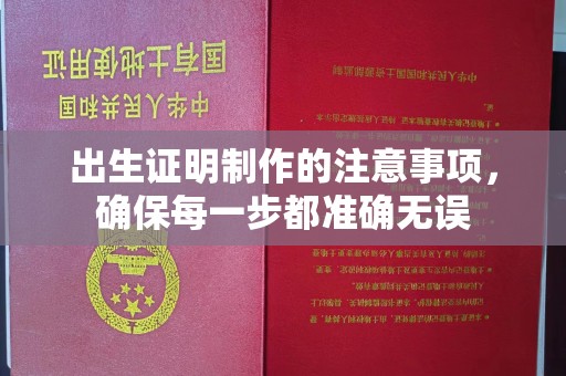 日照出生证明制作的注意事项，确保每一步都准确无误