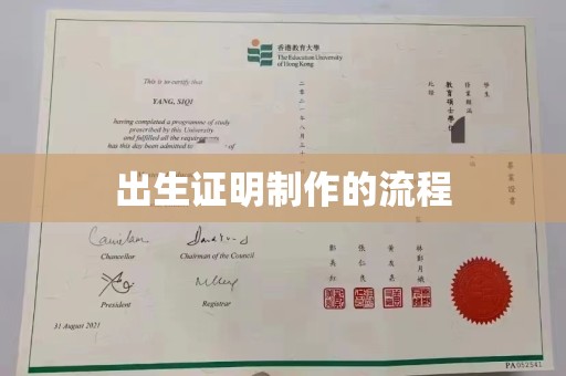 日照出生证明制作的流程